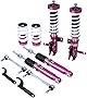 Godspeed MSS1094-C MonoSS Coilover Lowering Kit, Fully Adjustable, Ride Height, Spring Tension And 16 Click Damping, Compatible With Buick Regal FWD 2011-17 w/o Electronic Suspensions