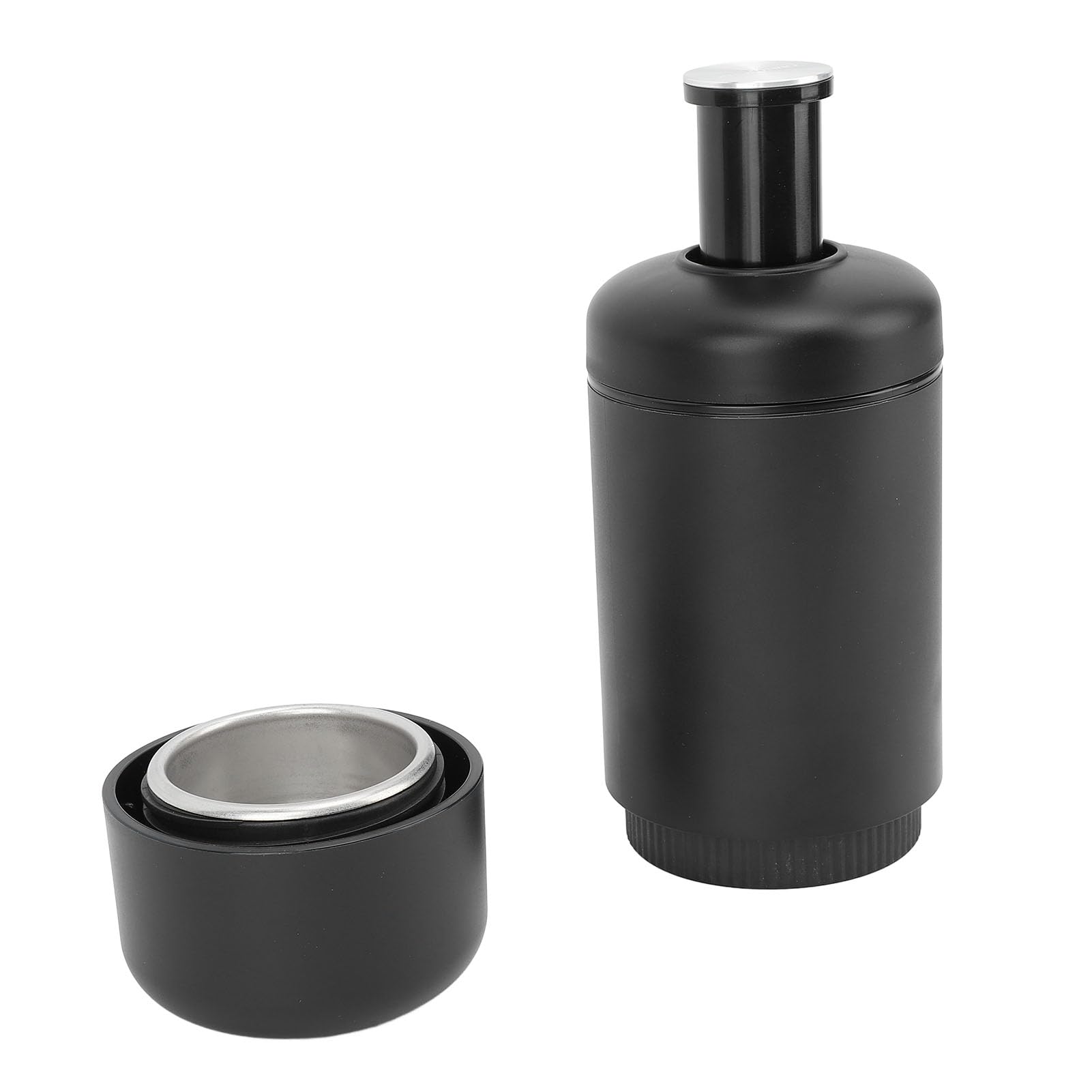Demeras Caffettiera Manuale con compatibilità con caffè Macinato e Capsule Perfetta per Viaggi, Campeggio e Ufficio 22,58 Once