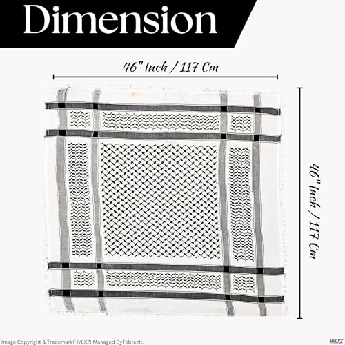 Palestinian keffiyeh,Shemagh Keffiyeh, Scarves for men, Palestine Original,100% Cotton, Shemagh tactical scarf,Palestine Scarfs, Palestinian Gifts, Scarf For Women, Handmade Scarf. Palestine authentic4