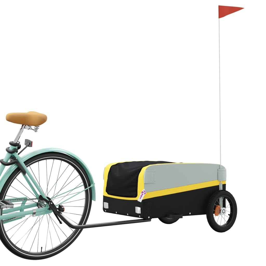 Remolque de bicicleta (30 kg, 30 kg, hierro remolque, transporte para bicicleta, carro con ruedas -A