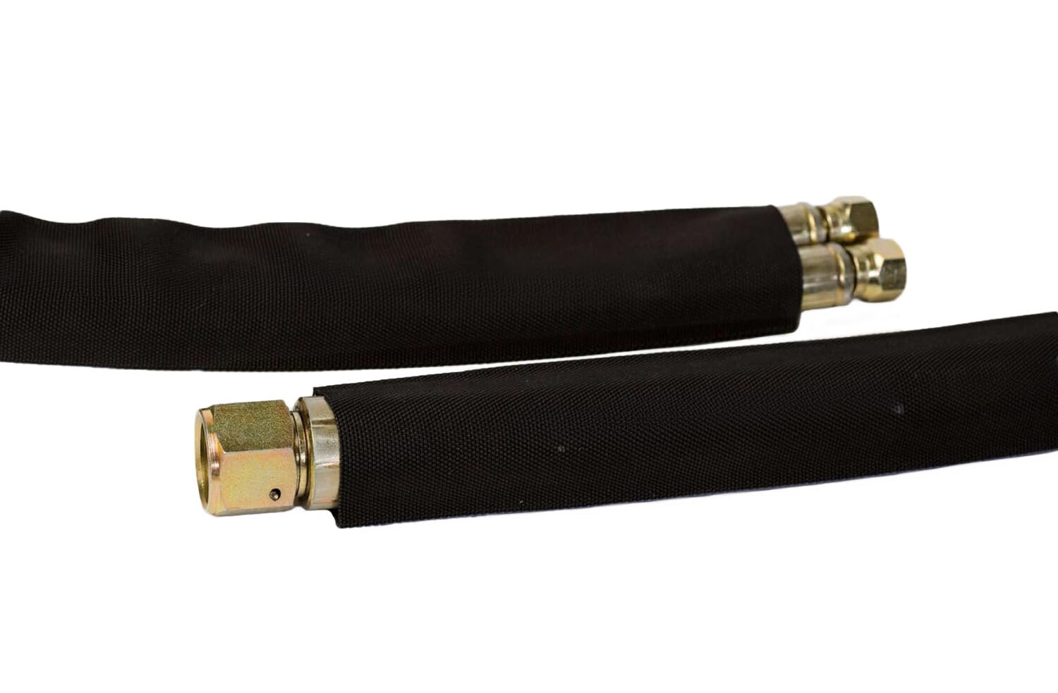 Safe-Sleeve - Telo protettivo in tessuto, Ø 46 mm, protezione tubi idraulici, guaina per cavi, nylon, lunghezza 10 m, colore: Nero