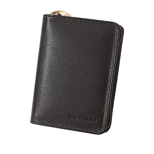 Carteira Feminina Couro Legítimo Mariart Porta Documentos, Notas e Cartão 176 (Café)