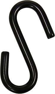 RCH Hardware SH-SS03-55 Stainless Steel S-Hook, 5 Gauge, Black (2 Pack)