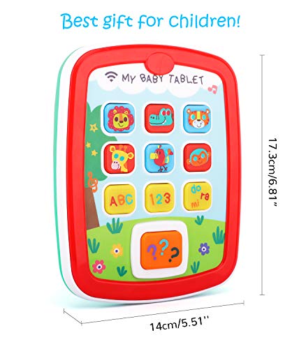 Zooawa Baby Learning Toy, Early Development Educational Learning Toy, Voice Music Alphabet Electronic Interactive Pretend Toy for Kids Toddler Infants - Colorful - Thumbnail 5