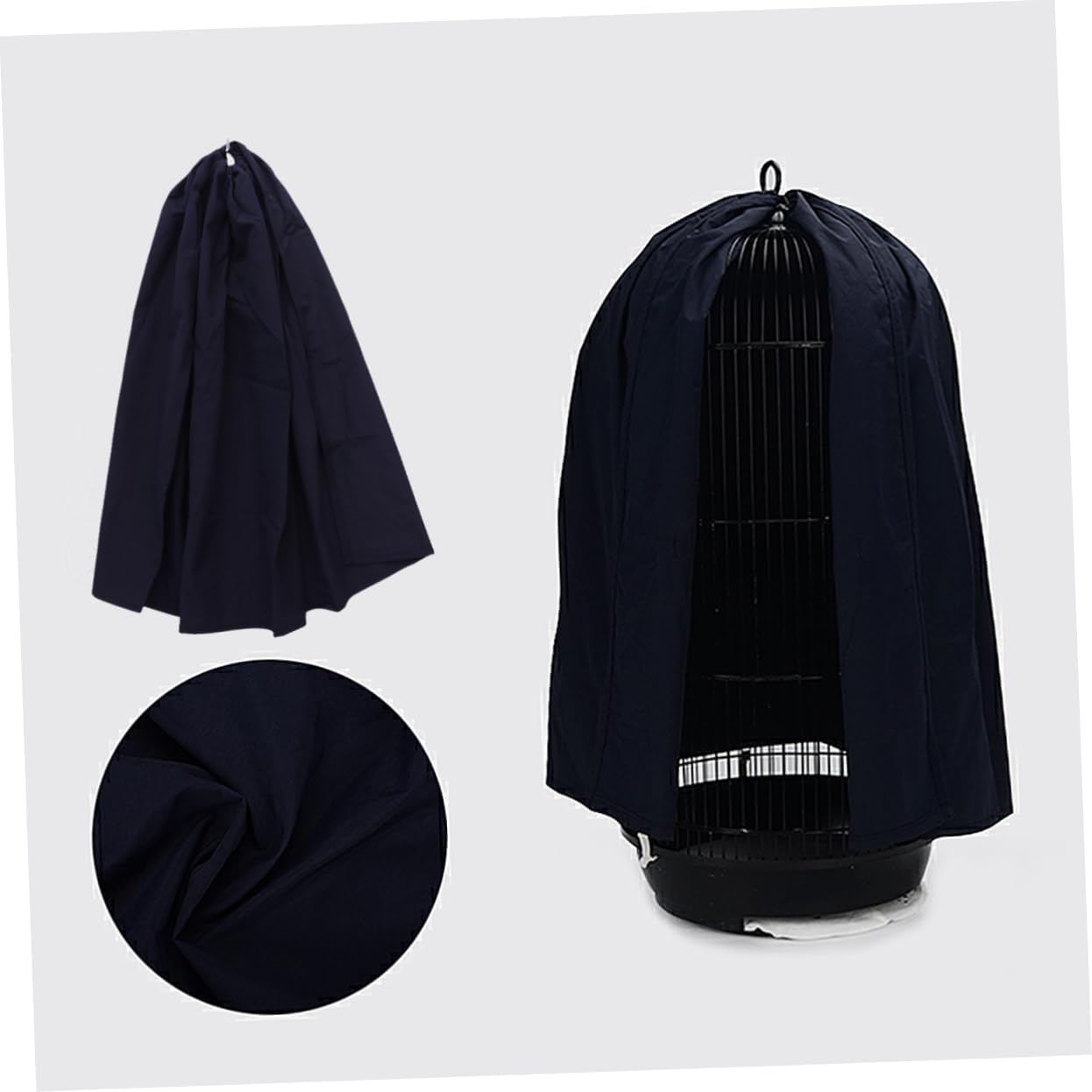 Warm Birdcage Nest Cover Round Parrot Cage Accessory Birdcage Covers Shading Cloth Windproof Rainproof for Cockatiel Canaries ()