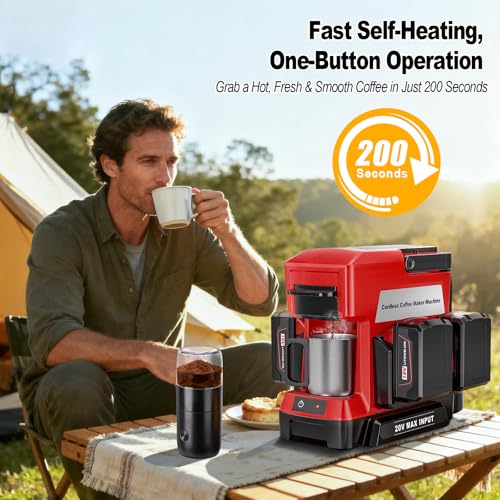 Taingwei Cordless Coffee Maker for Milwaukee