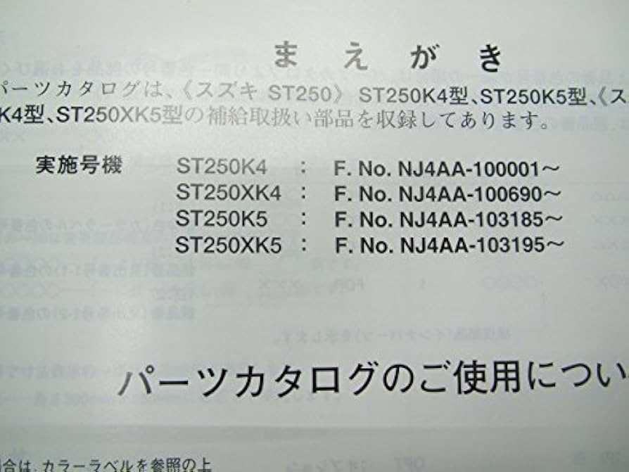 裁断済み　st250E サービスマニュアル、パーツリストセット 裁断済みst250E サービスマニュアル、パーツリストセット