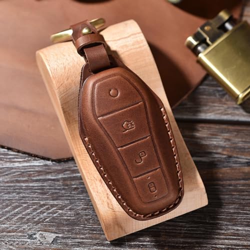 Smart remote auto key case protector funda de cuero para llave BYD 5