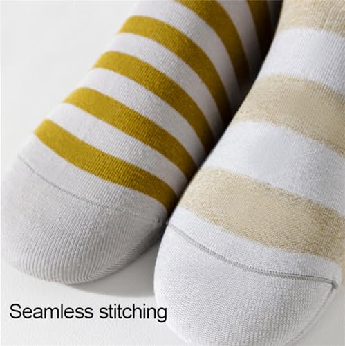 Image of Women's Crew Socks, Casual Athletic Running Cushioned Socks, 5 Pairs