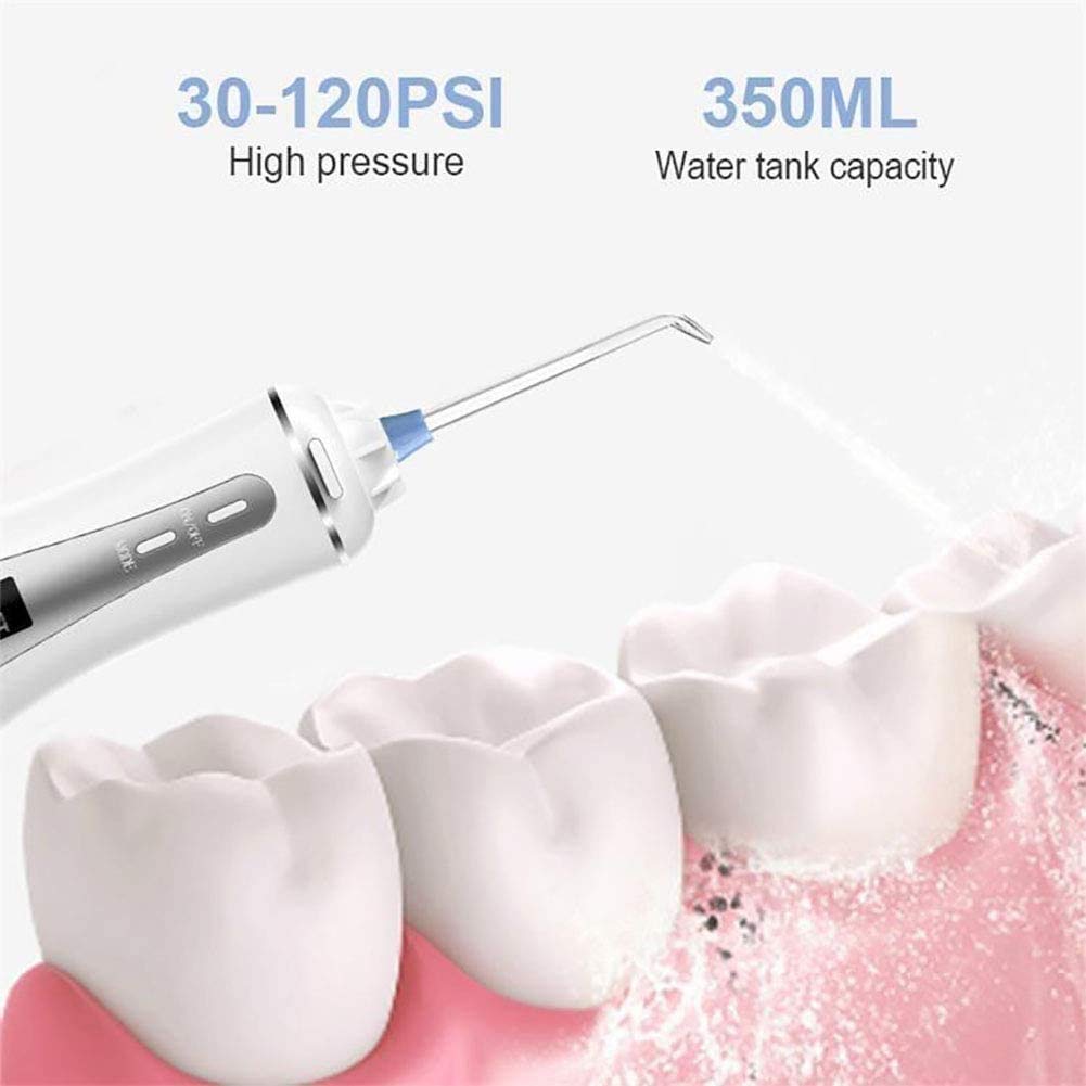 Bezprzewodowa nić do wody do zębów 350 ml, przenośny irygator jamy ustnej dla kobiet i dziewcząt, dentystyczny płyn do czyszczenia zębów, akumulator flosser, wodoodporne szelki IPX7 Flossers