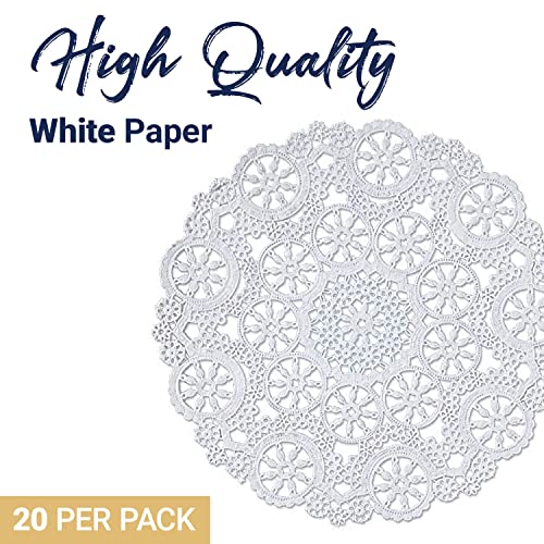 Royal Brites B23004 Royal Consumer Medallion Lace Round Paper Doilies thumb #1