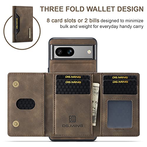 UDBKKDX 2 in 1 Detachable Wallet & Phone Case For Google Pixel 7A - Image 3