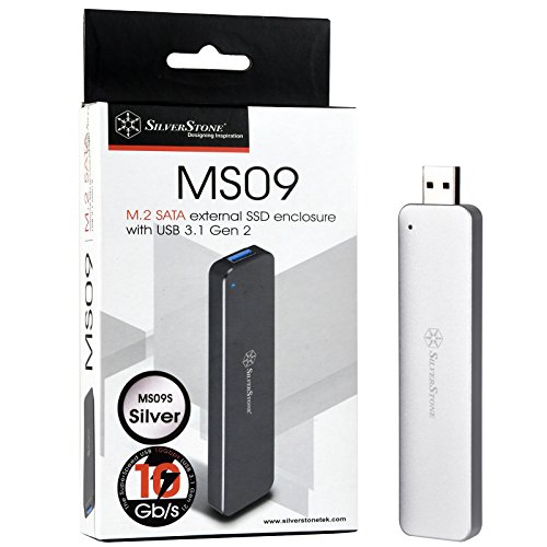 Caja externa para SSD M.2 SATA USB 3.1 Gen 2 SilverStone miniatura 1