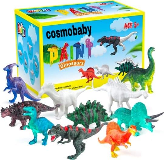 See full amazon price history chart for COSMOBABY Premium Kids Arts Crafts Set Dinosaur Toy Painting Kit - 04 Dinosaur Figurines, Decorate Your Dinosaur, Create a Dino World Painting Toys Gifts for Boys Kids Girls Toddlers COSMOBABY Premium Kids Arts Crafts Set Dinosaur Toy Painting Kit - 04 Dinosaur Figurines, Decorate Your Dinosaur, Create a Dino World Painting Toys Gifts for Boys Kids Girls Toddlers (B0D9BMFTVN) Amazon Price History, Amazon Price Tracker