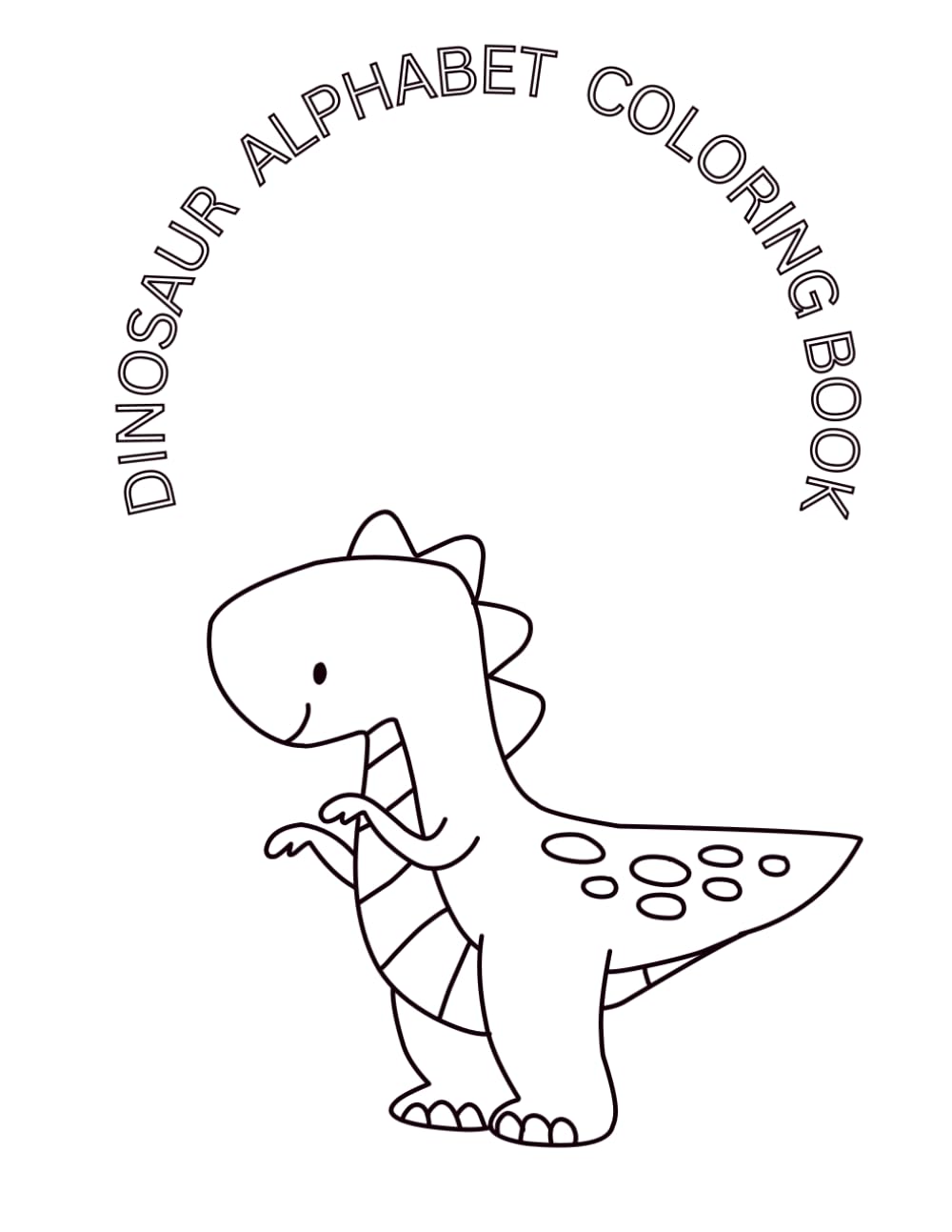 Dinosaur Alphabet Coloring Book