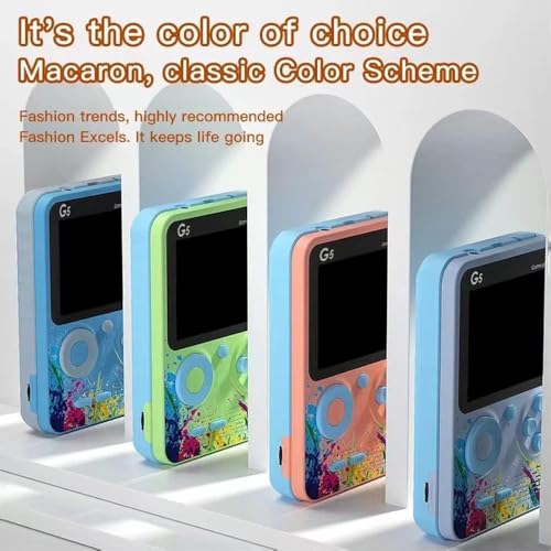 Image of TOYTONIC Retro Handheld Gaming Console G5 for Kids and Adults - Built-in 500+ Classic Games, 3.0-Inch Screen, Rechargeable Battery, TV Output, Portable Arcade Game Player