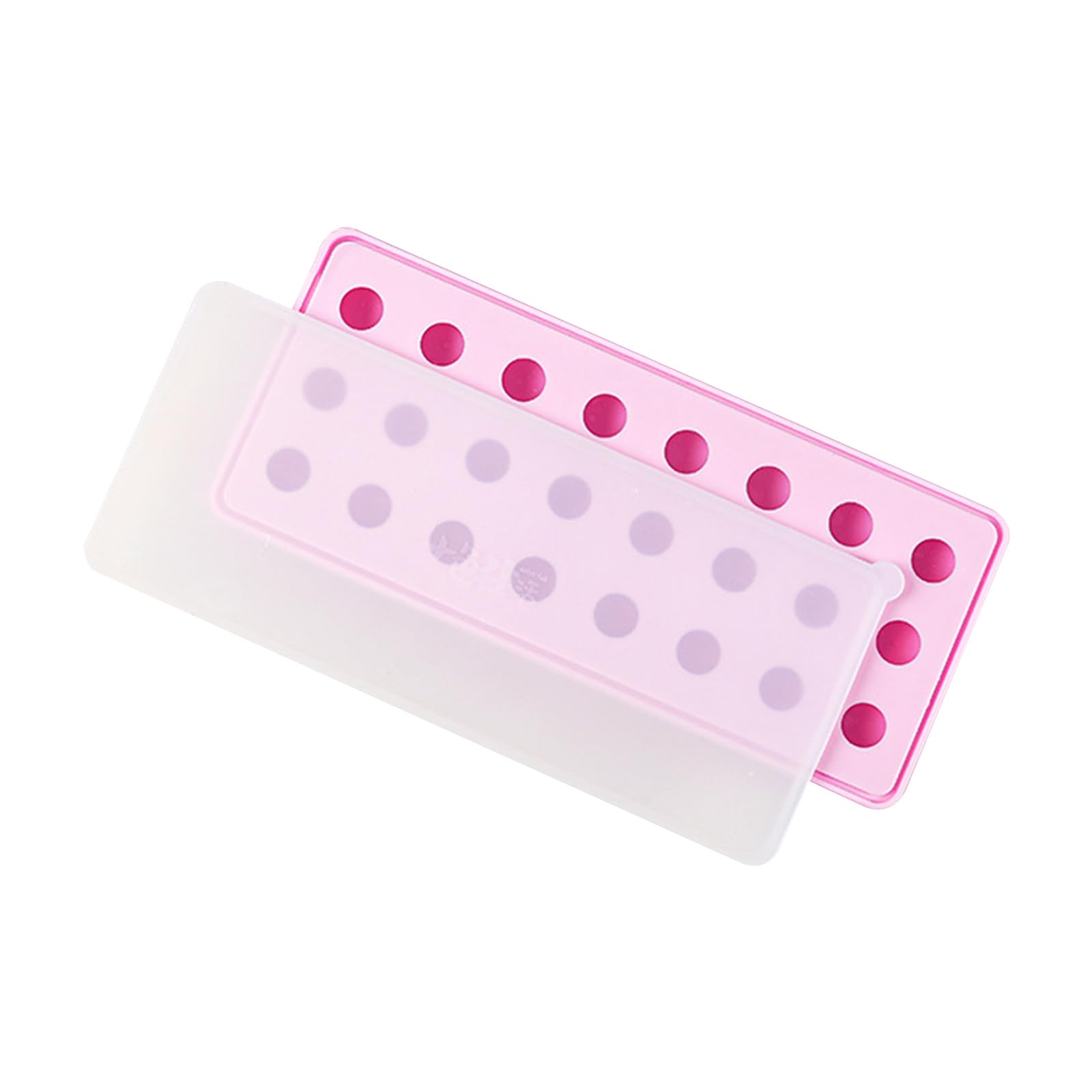 Tsophreniq 24 / 27Grid Ice Balls Maker Food Grade Silicone Hockey Tray Mold Cube Tray with Removable Lids Kitchen Tool Cube Molds with Lid