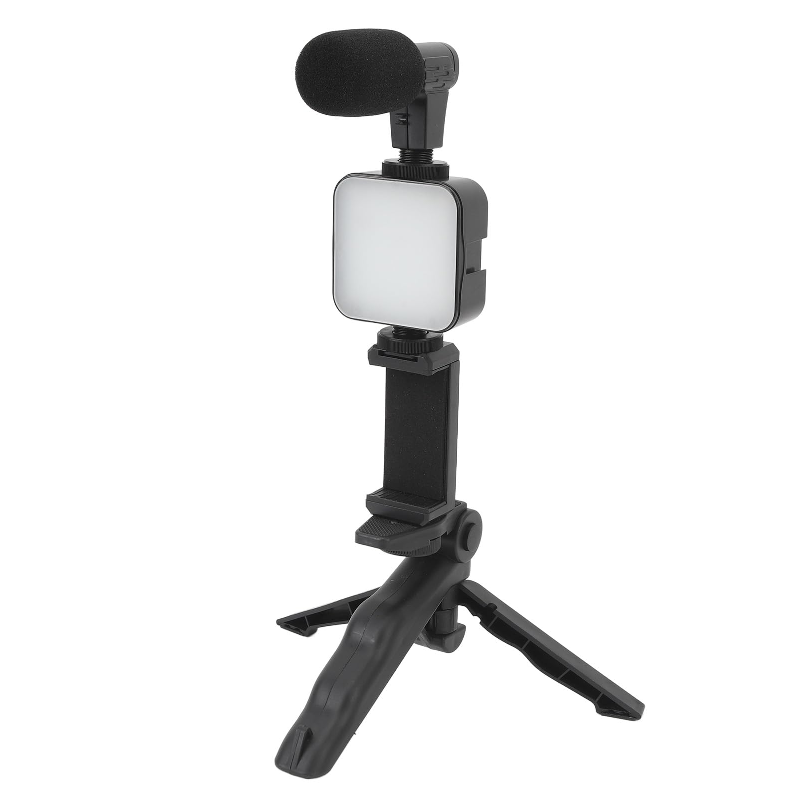 Zestaw do Vlogowania na Smartfonie, Stabilizator Gimbala, Zestaw Lamp Wideo do Telefonu ze światłem Wypełniającym LED, Statyw z Mikrofonem, Kontroler do Transmisji na żywo, Vlog,
