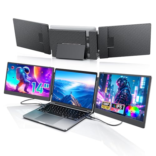 Moniteur portable pour ordinateur portable 14" FHD extension triple écran USB-C