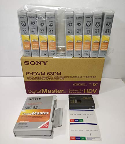 PHDVM-63DM DigitalMaster DV/HDV/DVCAM Tape (10 Pack)