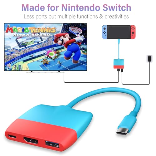 Battony SFZ-SFZZO-129 Usb C To Hdmi Adapter For Nintendo Switch/Switch Oled/Macbook Pro Air/Ipad Pro/Android Phone thumb #5