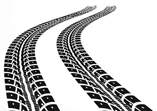 CrazyWEN-Sticker-Car Traces Wall Vinyl Decal Tire Tracks Sticker Art Mural Home Removable Decor