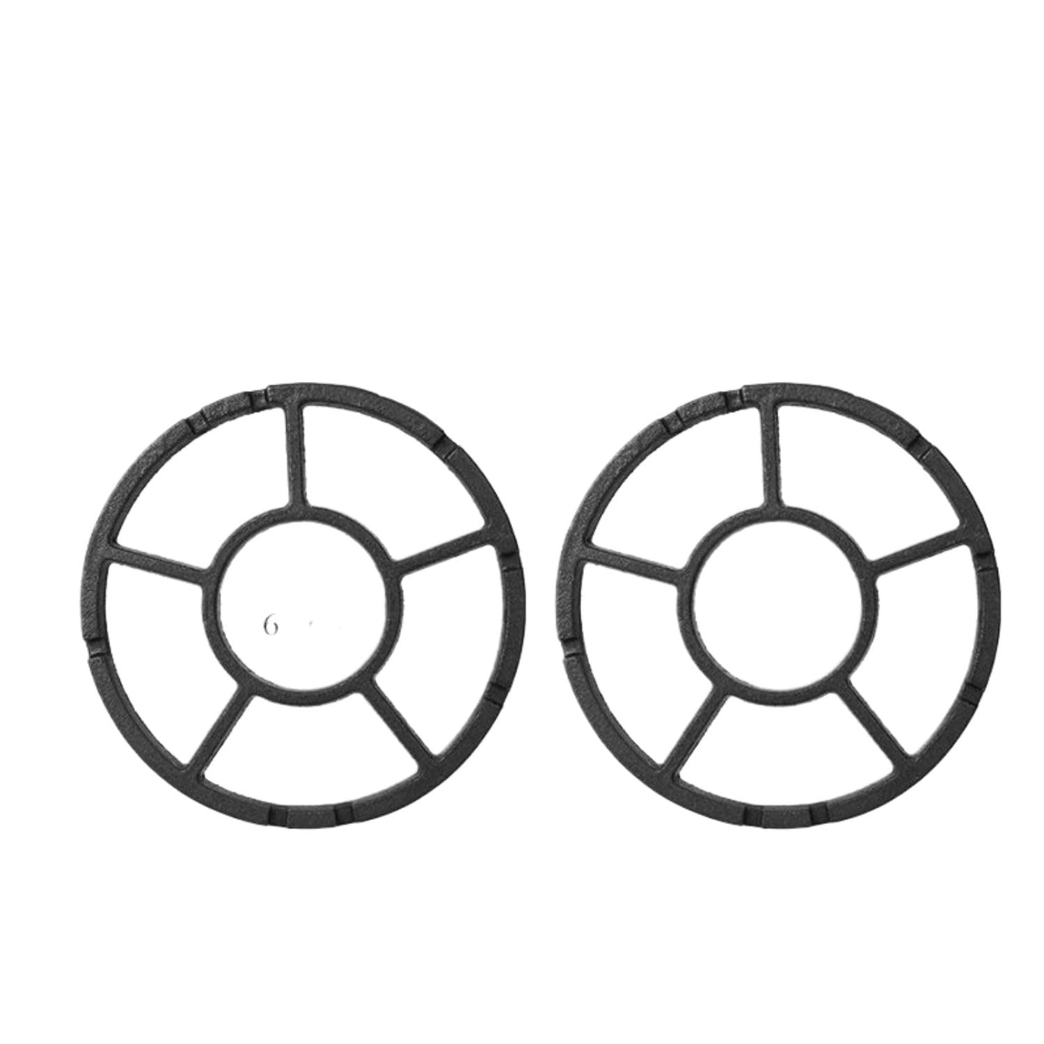 Support brûleur universel en fonte robuste, lot de 2 grilles de réduction stables et durables
