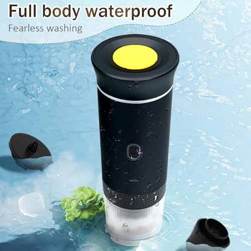 Image of 3-in-1 Portable Coffee Maker, Self-Heating Espresso Machine, USB Rechargeable Travel Coffee Maker, Compact for Office, Travel, Camping - Black