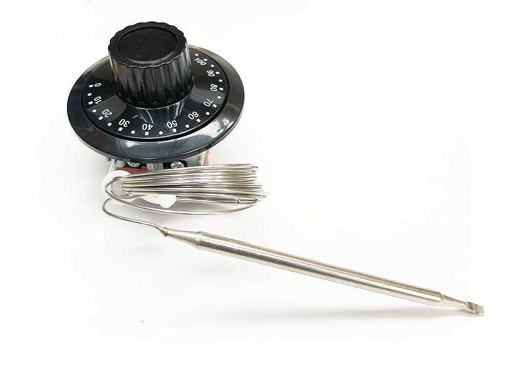 Riloer TS-120SR 12V Termostato Capillare Universale Radiatore Raffreddamento Sensore Temperatura Inox 3 Pin