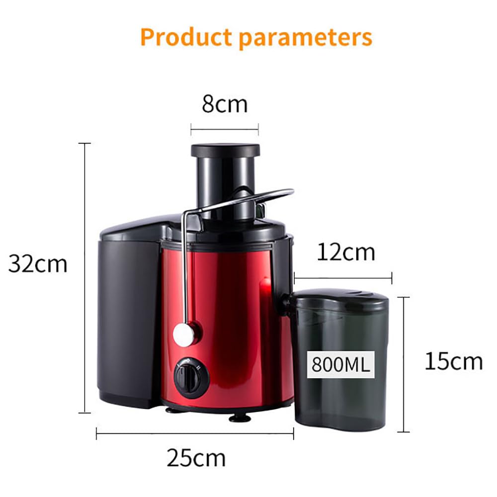 Estrattore Di Succo Lento Completamente Automatico,Estrattore Di Succo Con Tramoggia Di Alimentazione Da 3,15",Con 2 Modalità,Clip Di Sicurezza,Facile Da Pulire,Estrattore Di Succo Da 800W