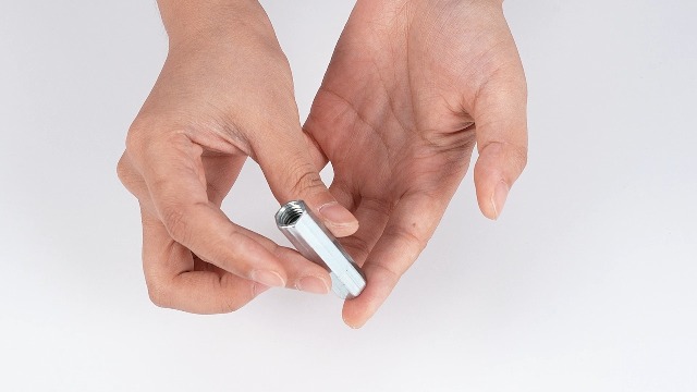 5pcs M10 Long Rod Coupling Nuts - Carbon Steel Hex Sleeve Nuts 50mm & 40mm Threaded Fasteners