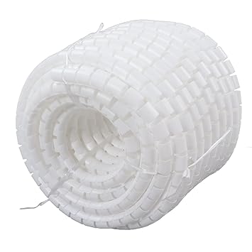 Wedinard Flexible Cable Bundling Tube, Spiral Cable Organizer, PE Material for Cable Management (Dia 42mm 20m)