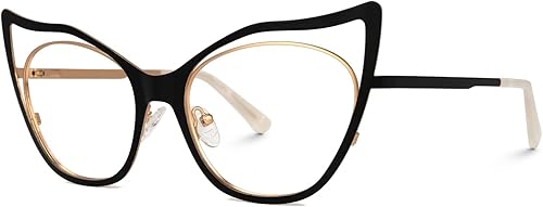 Zeelool Elegantes lentes de bloqueo de luz azul ojo de gato para mujer Beaty ZJGM406690