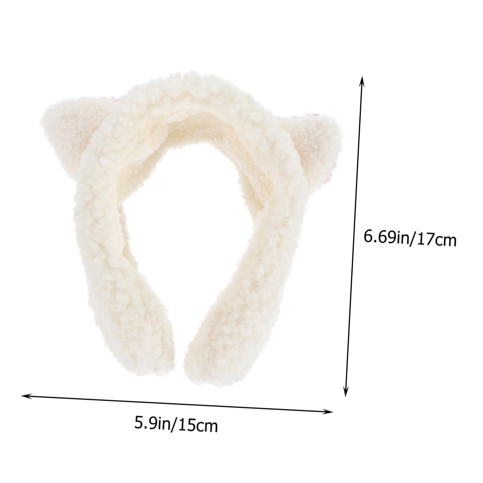 SAFIGLE Wide Brimmed Cat Ear Plush Earmuff Warm Ear Cover for Winter Cozy and Stylish Headband present for Lightweight and Portable Design