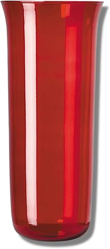 Globo de repuesto de cristal rojo para soporte de luz santuario, portavelas y accesorios hechos a mano, suministros y elementos esenciales de la