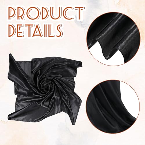 Womens Head Hair Scarf 35 Inch Like Satin Silk Scarf Sleeping Hair Wrapping Night Large Square NeckScarf Sleeping HairWrapping Satin Bandana3