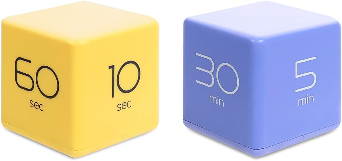 Mooas Cube Timer Yellow (10,20,30 and 60 Minutes) & Violet