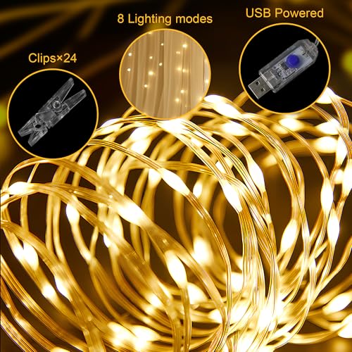 Cortinas de tul con luces 20FT x 8FT 4 paneles miniatura 5