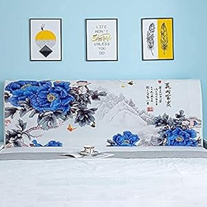 Dubbele/Eenpersoons Bed Hoofdeinde Hoes voor Bed Premium Elastische Hoes Hoofdeinde Protector Wasbare Hoes voor Slaapkamer Decoratie,K-150cm