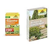 Neudorff Xentari RaupenFrei, bekämpft biologisch Buchsbaumzünsler und andere Schadraupen & Azet Buxus- IllexDünger – Bio Buxusdünger
