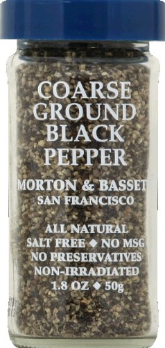 Morton & Bassett Black Pepper Coarse Ground 1.8 OZ (Pack of 9)9