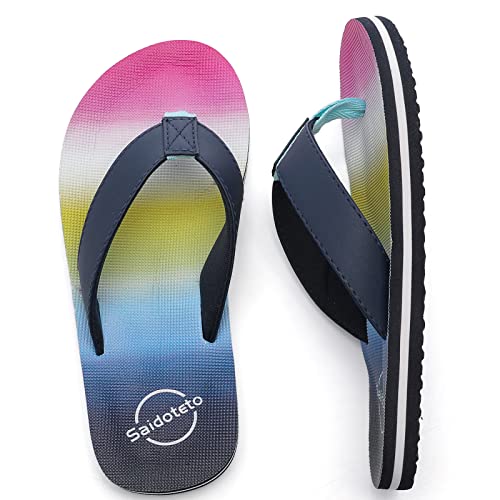 Image of Saidoteto Boys Girls Flip Flops Child Summer Slip-on Thong Sandals Beach Pool Water Shoes(Little /Big Kid)