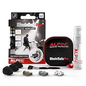 Alpine MusicSafe Pro oordopjes voor muzikanten – waarden je muziekervaring zonder gehoorschade te riskeren, drie…