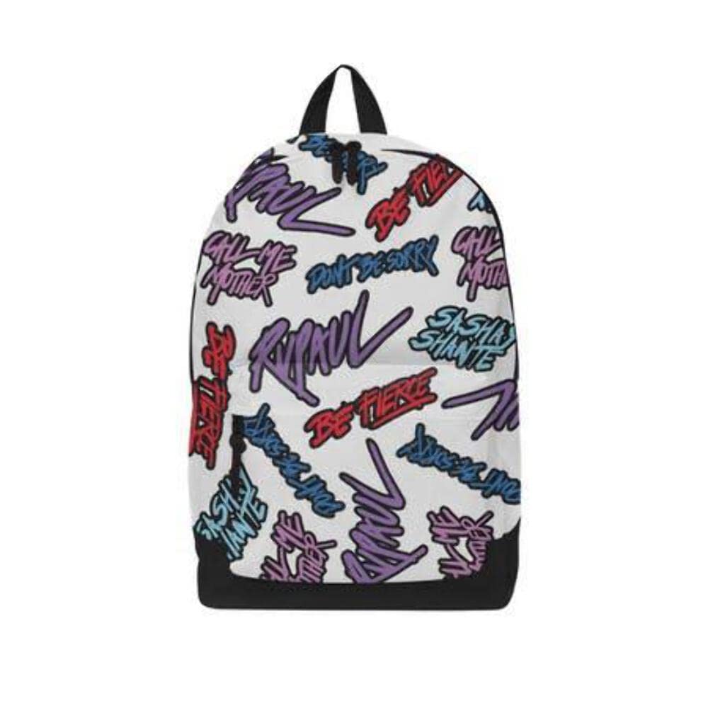 Rocksax Ru Paul Backpack - Be Fierce, Black, M, Casual