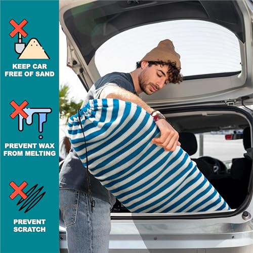 image for SUN CUBE Surfboard Sock Cover, Protective Surf Bag for Surfing Board, 