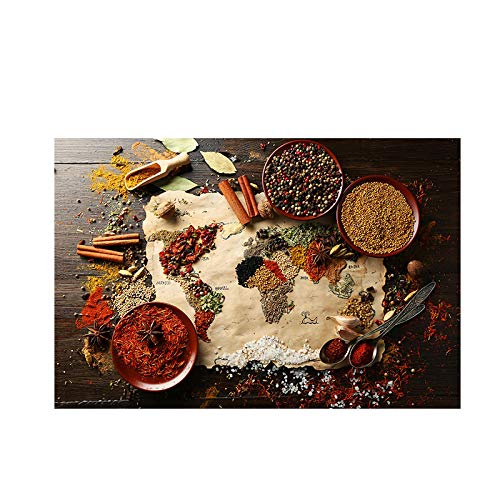 Granos Especias Cocina Carteles e impresiones Lienzo Pintura Arte de la pared Imágenes Pintura Arte de la pared para la sala de estar Decoración del hogar 30x45cm (12x18in) Sin marco Cover