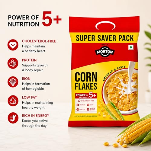 Image of Birla Morton Corn Flakes 500 Gm Pack of 2