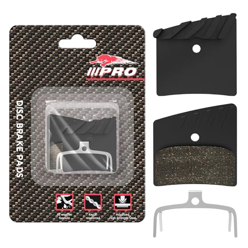 RACEDUEL IIIPRO SR 4 Bike Disc Brake Pads & Spring (Multi-Metal Ceramic) for IIIPRO and Hope 4-Piston Mountain Bike Brakes. High-Performance Brake Pads.
