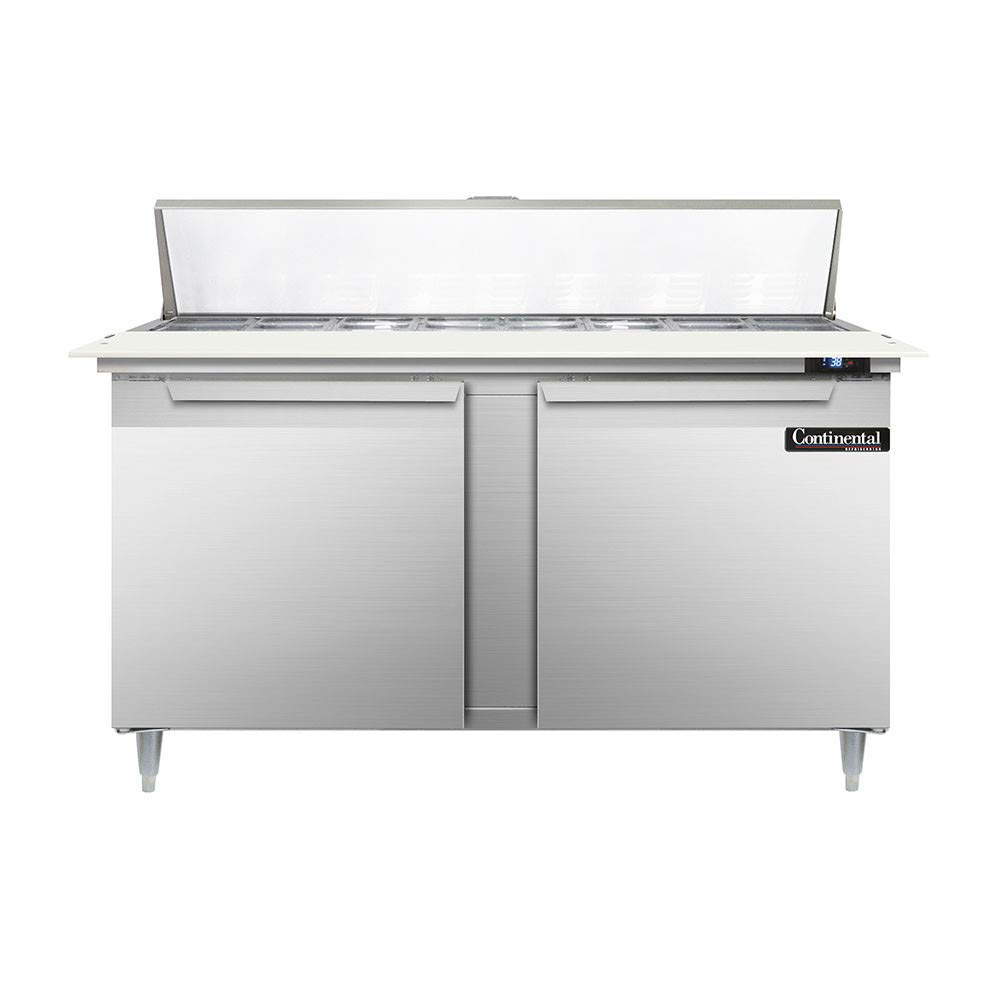 Designer Line Sandwich Unit by Continental Refrigerator – Metallic, Model DL60-16C
