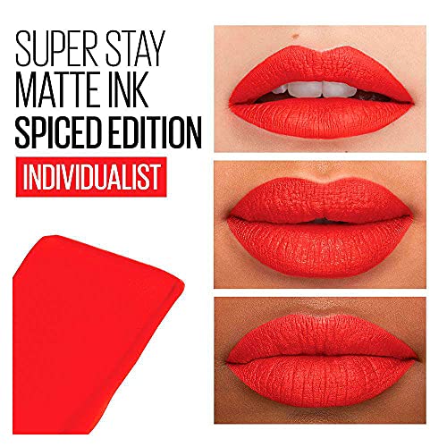 Image of Maybelline New York SuperStay Matte Ink Liquid Lipstick, Spiced Edition, Individualist, 0.17 Ounce